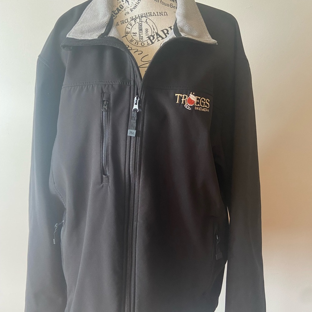 Black Troegs Performance Jacket with Zip-Up Style coat winter
